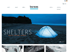 Tablet Screenshot of boreasgear.com